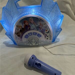 Disney Frozen Light-Up Karaoke Speaker with  Microphone